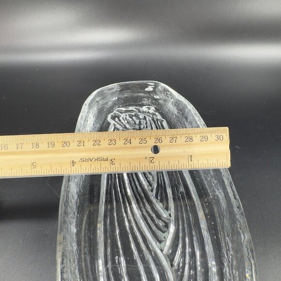 Pilgrim Glass Condiment Relish Serving Dish Tray Celery Clear Heavy Dish - Picture 4 of 12